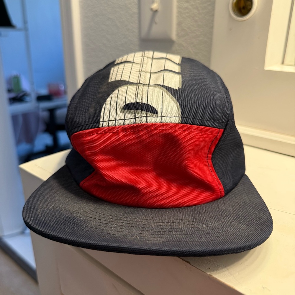 Navy and Red Diamond Supply Co Ballistic Camper Cap